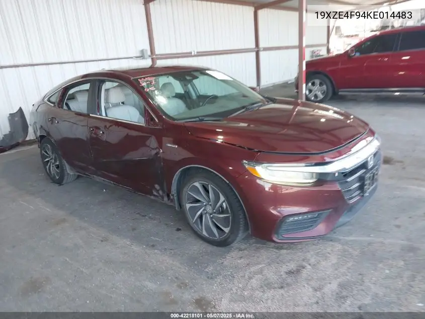 2019 Honda Insight Touring VIN: 19XZE4F94KE014483 Lot: 42218101