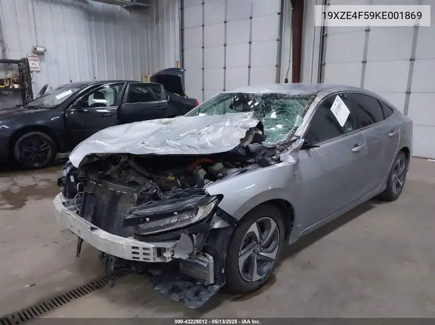 2019 Honda Insight Ex VIN: 19XZE4F59KE001869 Lot: 42228012