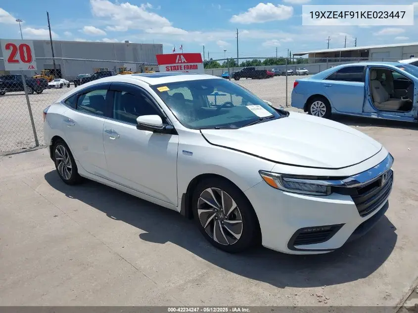 2019 Honda Insight Touring VIN: 19XZE4F91KE023447 Lot: 42234247