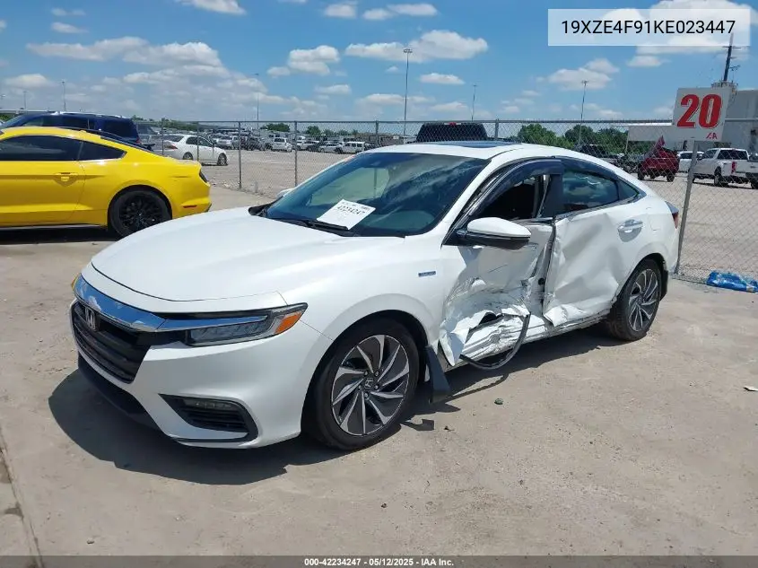 2019 Honda Insight Touring VIN: 19XZE4F91KE023447 Lot: 42234247