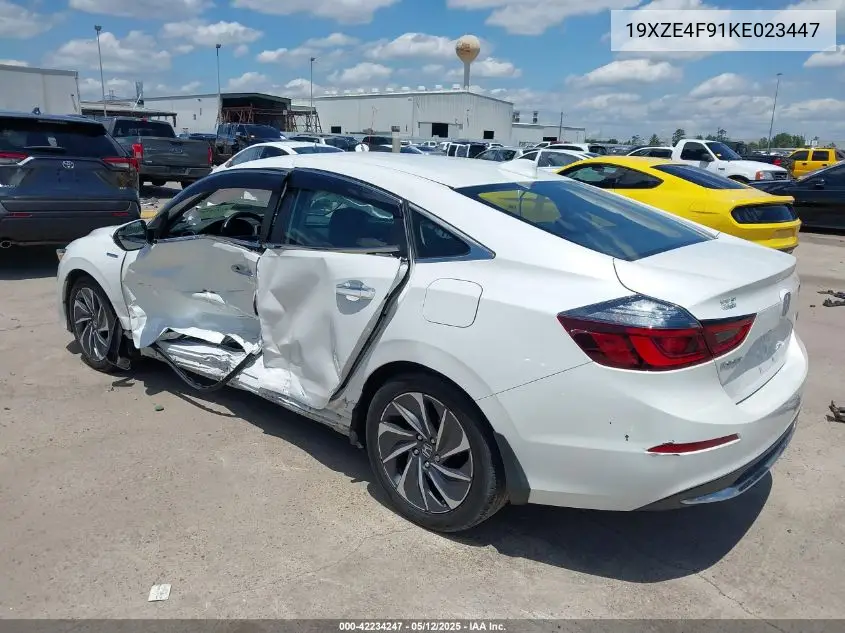 2019 Honda Insight Touring VIN: 19XZE4F91KE023447 Lot: 42234247