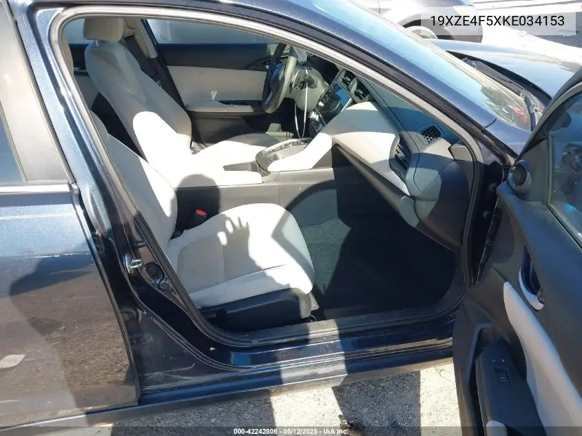 2019 Honda Insight Ex VIN: 19XZE4F5XKE034153 Lot: 42242806