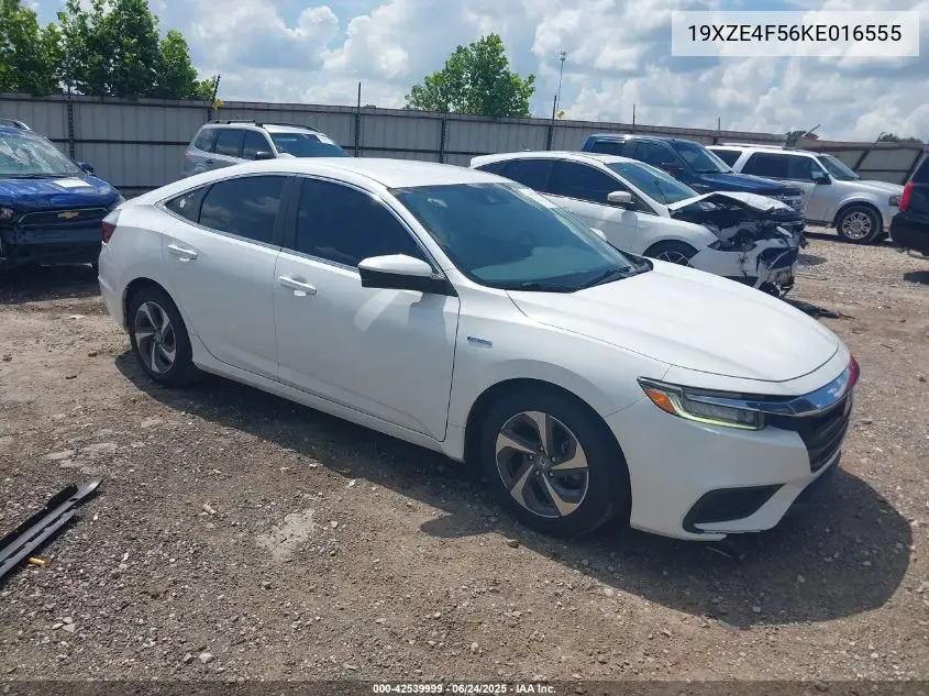 2019 Honda Insight Ex VIN: 19XZE4F56KE016555 Lot: 42539999