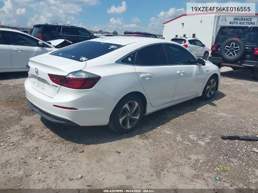 2019 Honda Insight Ex VIN: 19XZE4F56KE016555 Lot: 42539999