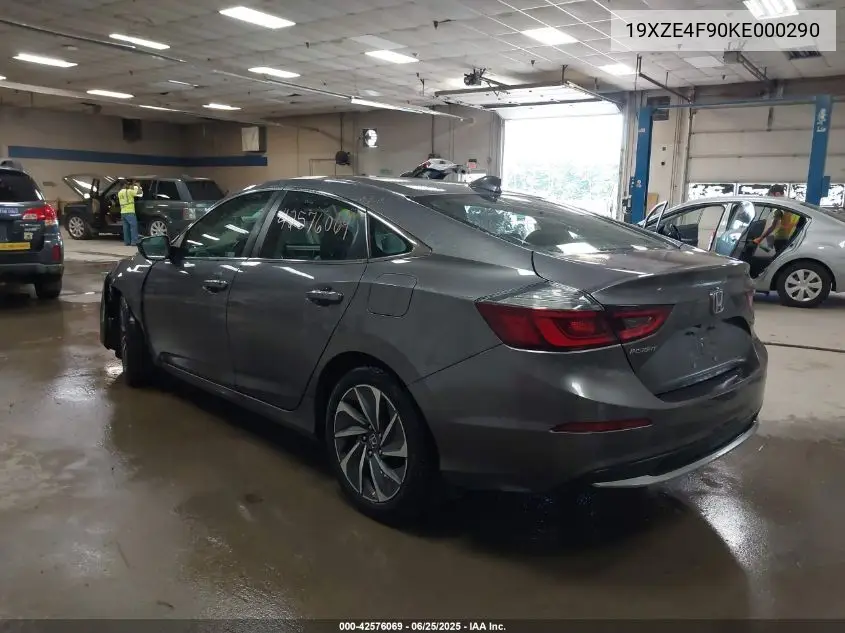 2019 Honda Insight Touring VIN: 19XZE4F90KE000290 Lot: 42576069