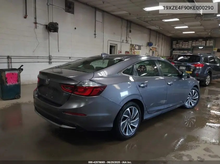 2019 Honda Insight Touring VIN: 19XZE4F90KE000290 Lot: 42576069