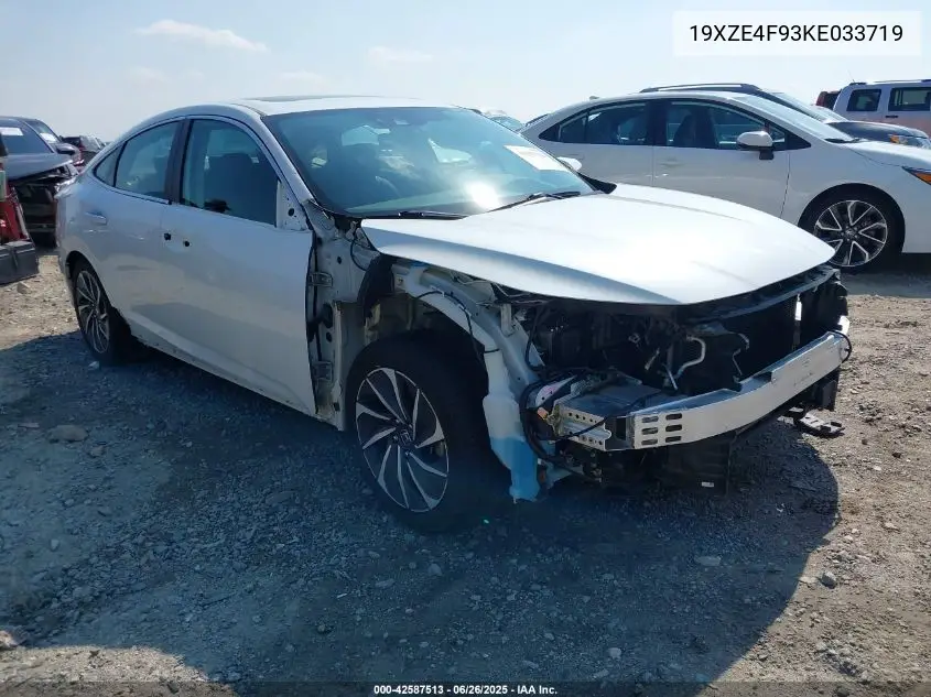 2019 Honda Insight Touring VIN: 19XZE4F93KE033719 Lot: 42587513