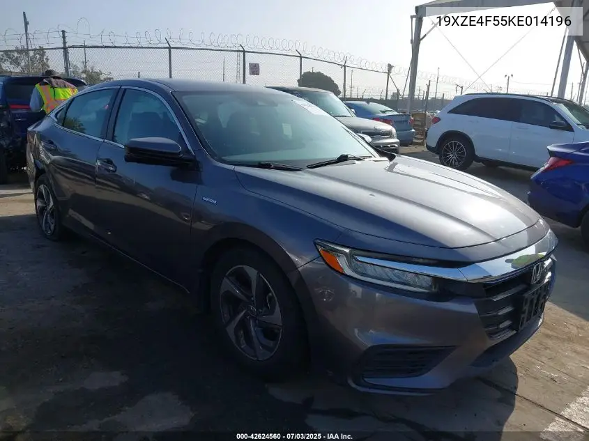 2019 Honda Insight Ex VIN: 19XZE4F55KE014196 Lot: 42624560