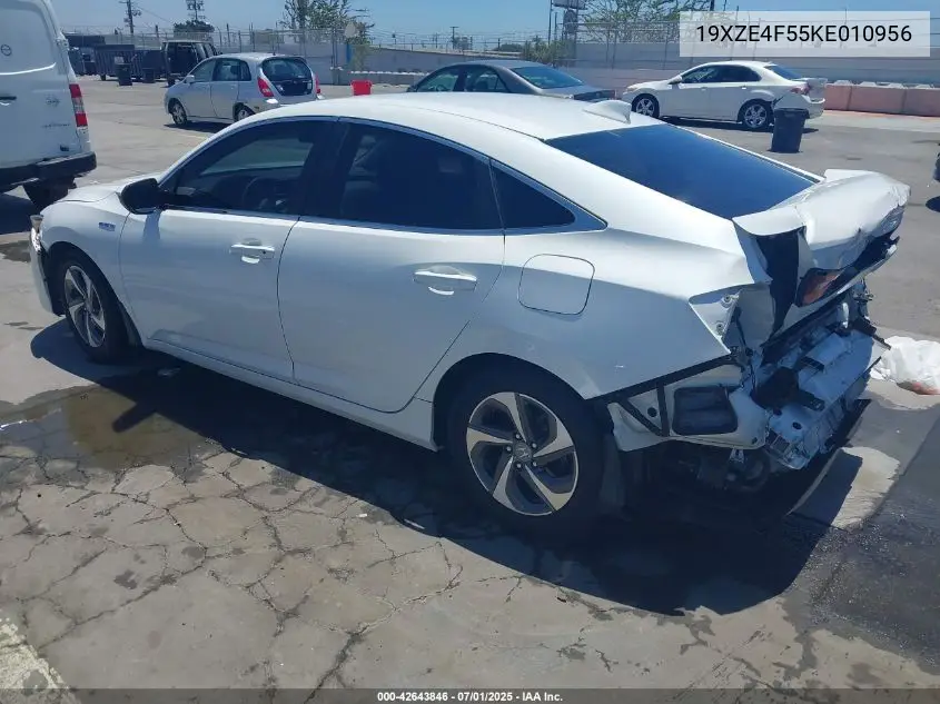 2019 Honda Insight Ex VIN: 19XZE4F55KE010956 Lot: 42643846