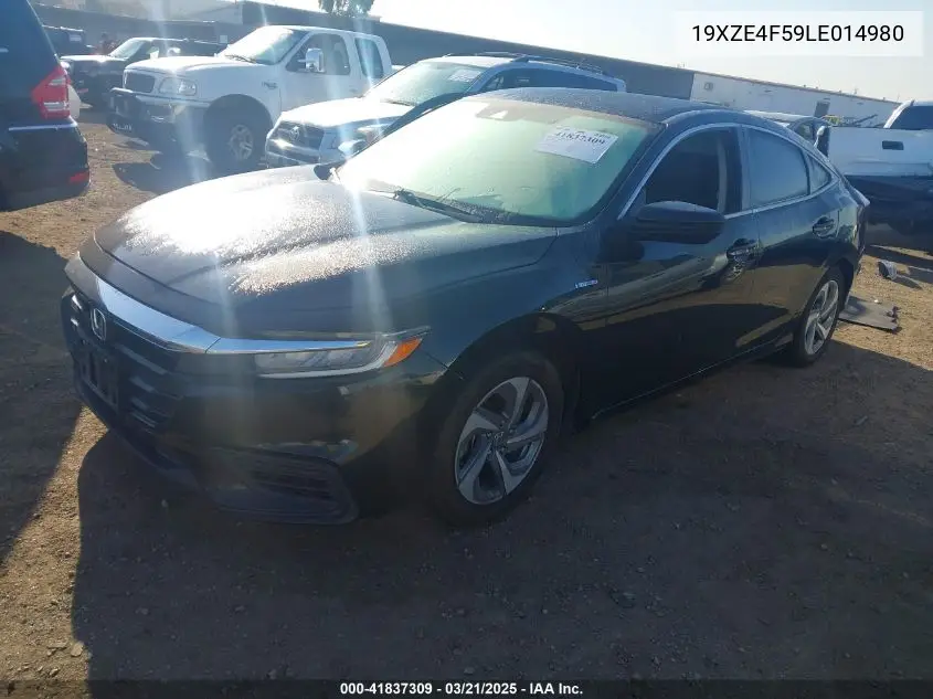 2020 Honda Insight Ex VIN: 19XZE4F59LE014980 Lot: 41837309