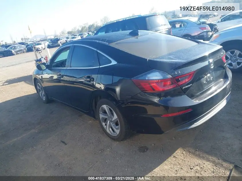2020 Honda Insight Ex VIN: 19XZE4F59LE014980 Lot: 41837309