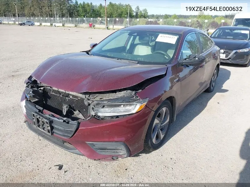 2020 Honda Insight Ex VIN: 19XZE4F54LE000632 Lot: 42235137