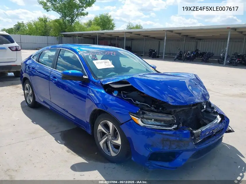 2020 Honda Insight Ex VIN: 19XZE4F5XLE007617 Lot: 42237094