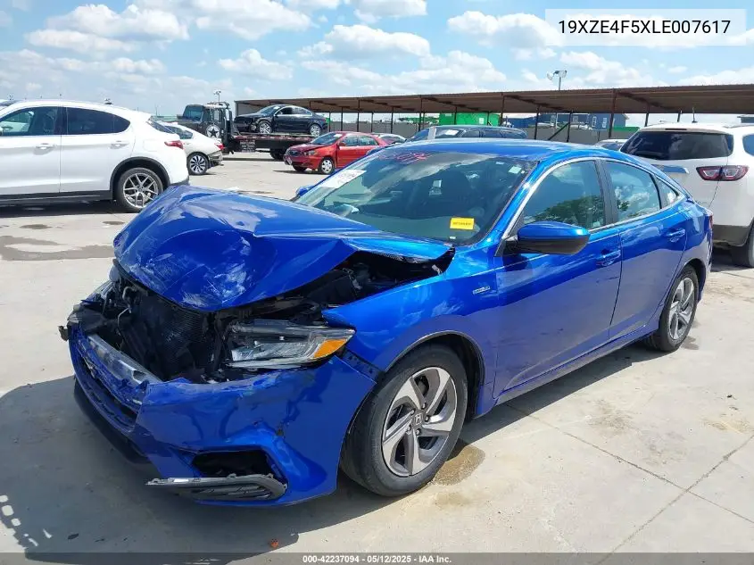 2020 Honda Insight Ex VIN: 19XZE4F5XLE007617 Lot: 42237094