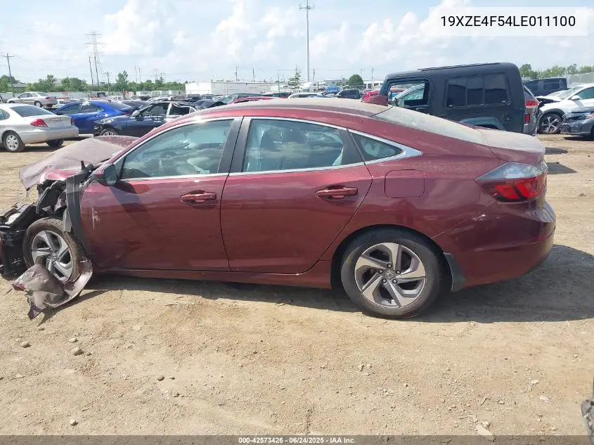 2020 Honda Insight Ex VIN: 19XZE4F54LE011100 Lot: 42573426