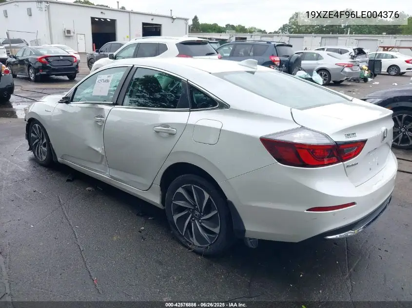 2020 Honda Insight Touring VIN: 19XZE4F96LE004376 Lot: 42576886