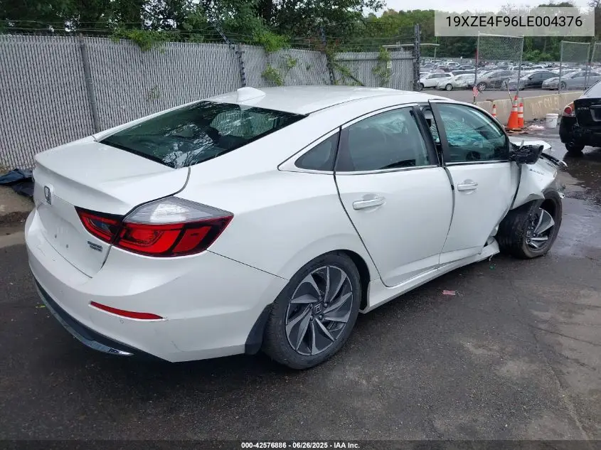 2020 Honda Insight Touring VIN: 19XZE4F96LE004376 Lot: 42576886