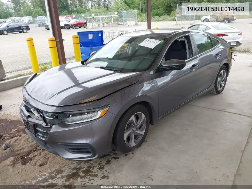 2020 Honda Insight Ex VIN: 19XZE4F58LE014498 Lot: 42597938