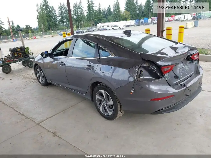 2020 Honda Insight Ex VIN: 19XZE4F58LE014498 Lot: 42597938