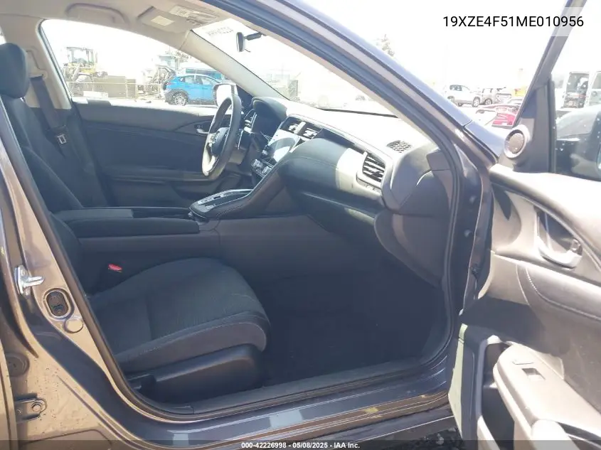 2021 Honda Insight Ex VIN: 19XZE4F51ME010956 Lot: 42226998