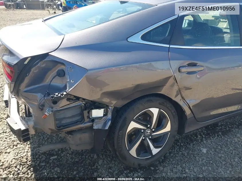 2021 Honda Insight Ex VIN: 19XZE4F51ME010956 Lot: 42226998