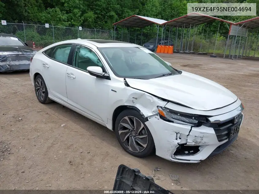 2022 Honda Insight Touring VIN: 19XZE4F95NE004694 Lot: 42253089