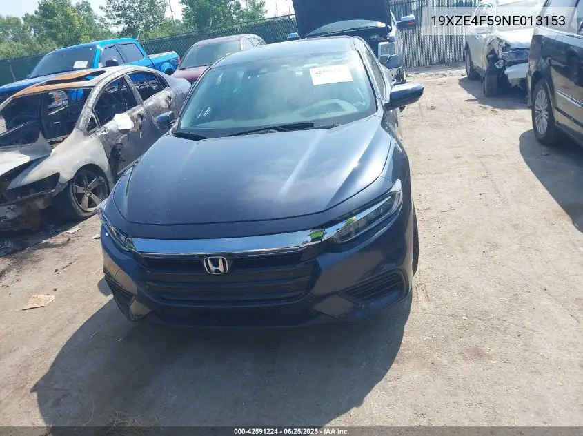 2022 Honda Insight Ex VIN: 19XZE4F59NE013153 Lot: 42591224