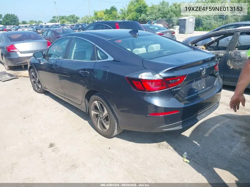 2022 Honda Insight Ex VIN: 19XZE4F59NE013153 Lot: 42591224