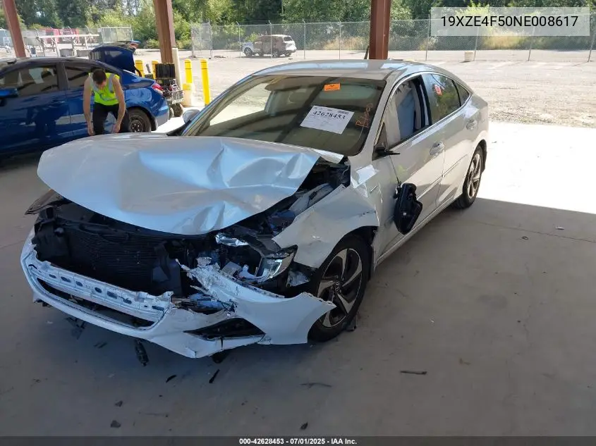 2022 Honda Insight Ex VIN: 19XZE4F50NE008617 Lot: 42628453