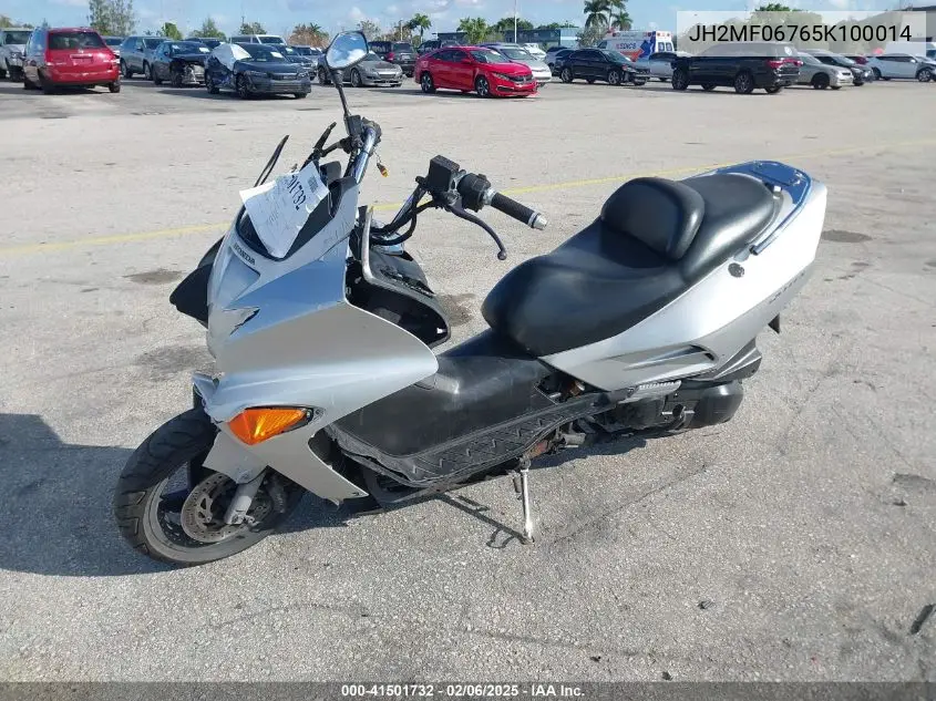 2005 Honda Nss250 S VIN: JH2MF06765K100014 Lot: 41501732