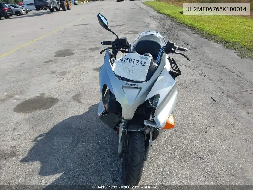 2005 Honda Nss250 S VIN: JH2MF06765K100014 Lot: 41501732