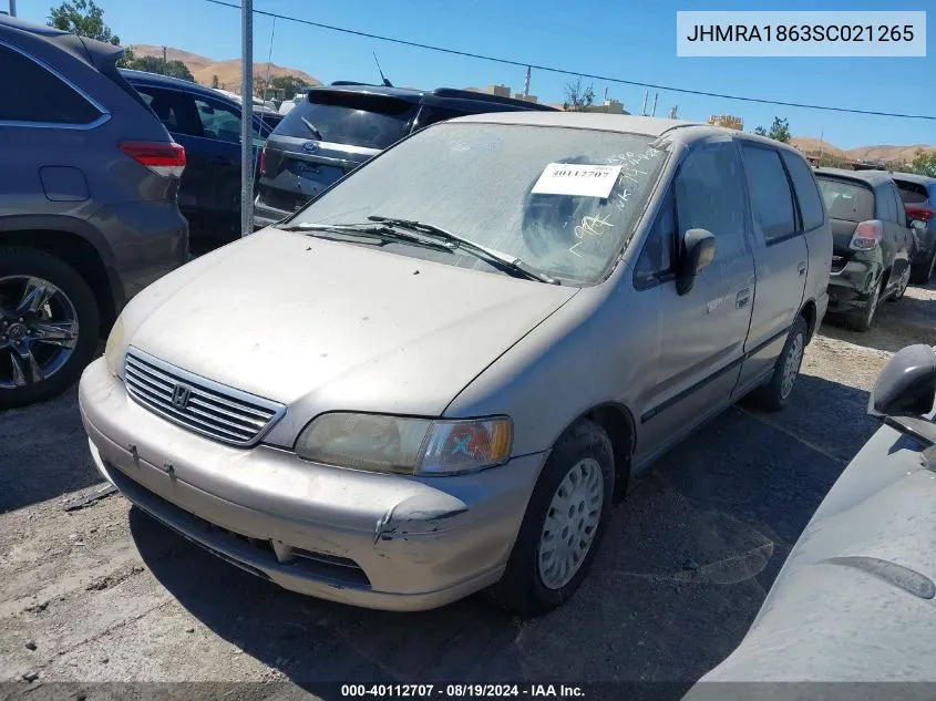 1995 Honda Odyssey Lx/Ex VIN: JHMRA1863SC021265 Lot: 40112707