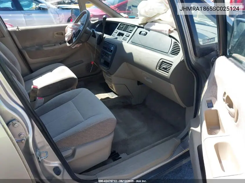 1995 Honda Odyssey Lx/Ex VIN: JHMRA1865SC025124 Lot: 42476713