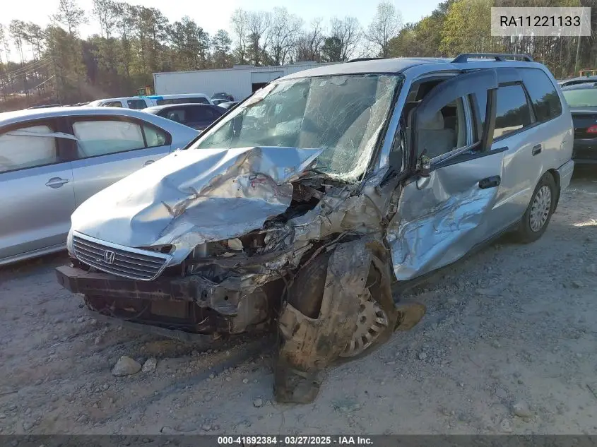 1996 Honda Odyssey VIN: RA11221133 Lot: 41892384