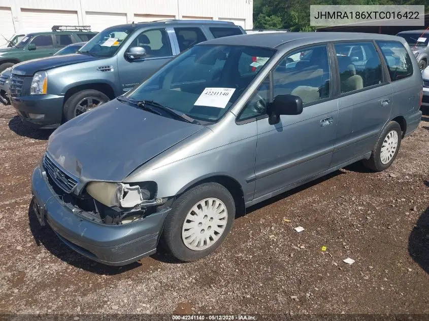 1996 Honda Odyssey Lx VIN: JHMRA186XTC016422 Lot: 42241140