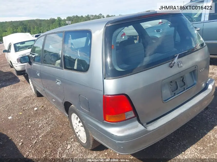 1996 Honda Odyssey Lx VIN: JHMRA186XTC016422 Lot: 42241140