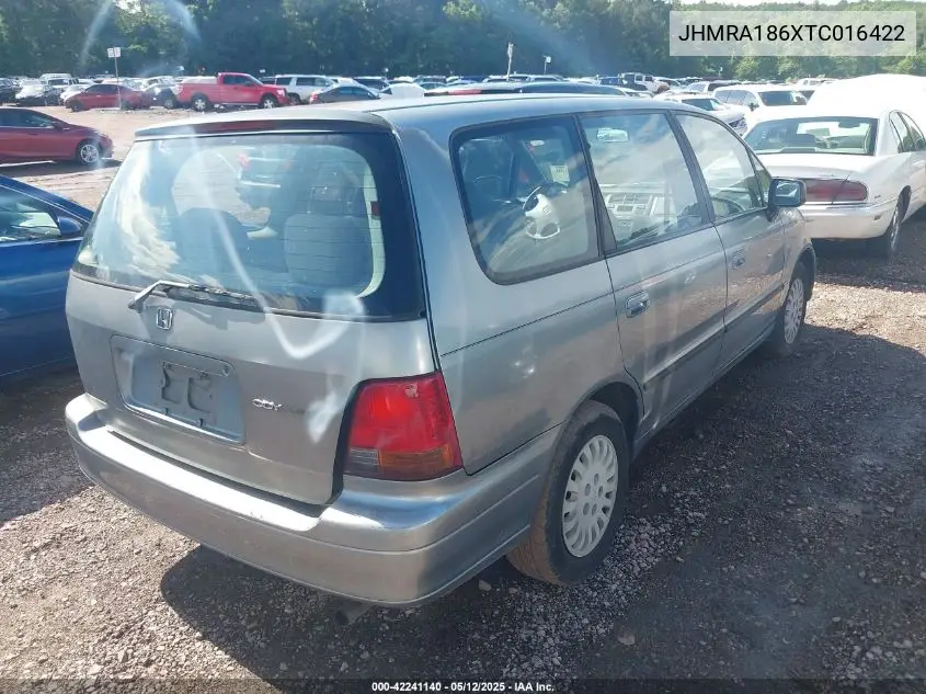 1996 Honda Odyssey Lx VIN: JHMRA186XTC016422 Lot: 42241140