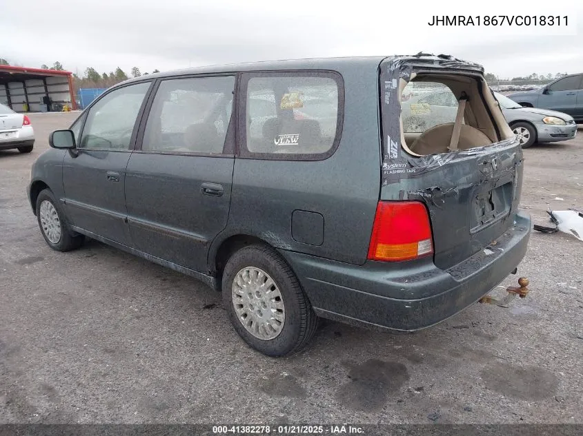 1997 Honda Odyssey Lx VIN: JHMRA1867VC018311 Lot: 41382278