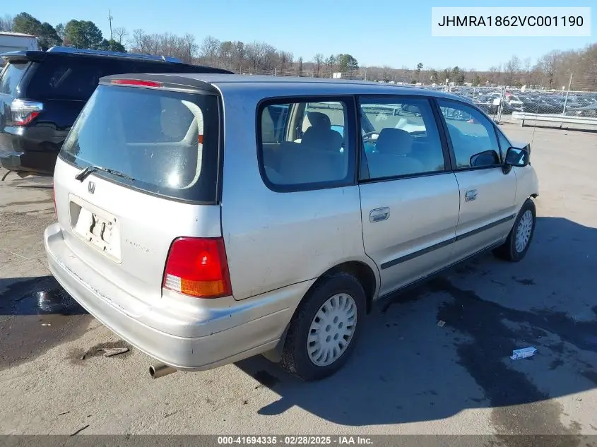 1997 Honda Odyssey Lx VIN: JHMRA1862VC001190 Lot: 41694335