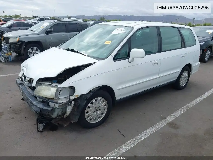 1998 Honda Odyssey Ex VIN: JHMRA3870WC006295 Lot: 42202450