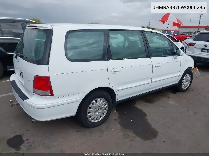 1998 Honda Odyssey Ex VIN: JHMRA3870WC006295 Lot: 42202450