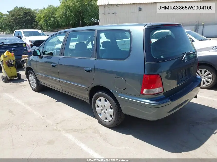 1998 Honda Odyssey Ex/Lx VIN: JHMRA3865WC004100 Lot: 42574417