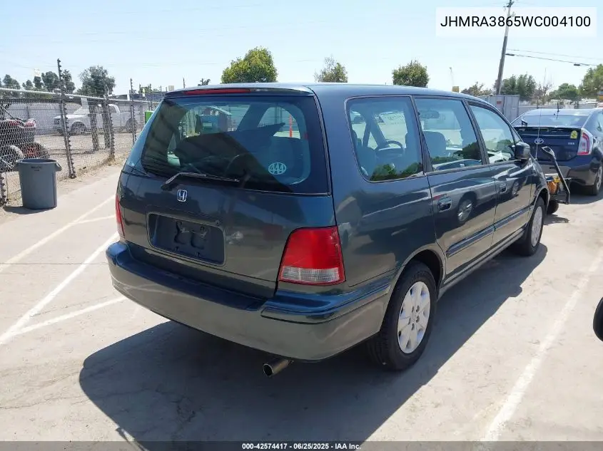 1998 Honda Odyssey Ex/Lx VIN: JHMRA3865WC004100 Lot: 42574417