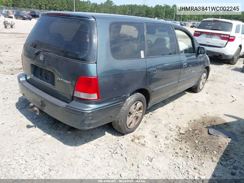 1998 Honda Odyssey Ex/Lx VIN: JHMRA3841WC002245 Lot: 42584467
