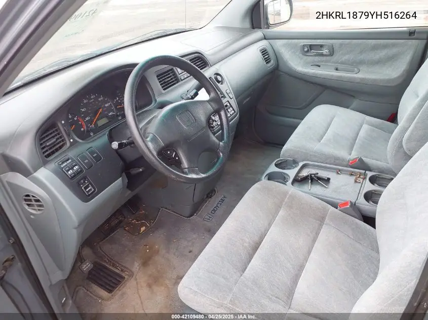 2000 Honda Odyssey Ex VIN: 2HKRL1879YH516264 Lot: 42109480