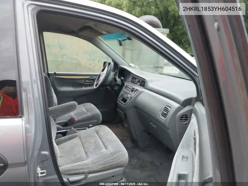 2000 Honda Odyssey Lx VIN: 2HKRL1853YH604516 Lot: 42537159