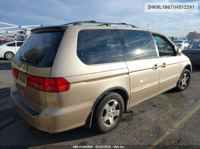 2001 Honda Odyssey Ex VIN: 2HKRL18671H512291 Lot: 41483886