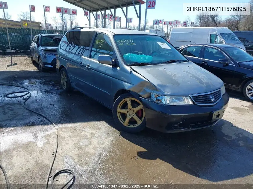 2001 Honda Odyssey Ex VIN: 2HKRL18671H576895 Lot: 41881347