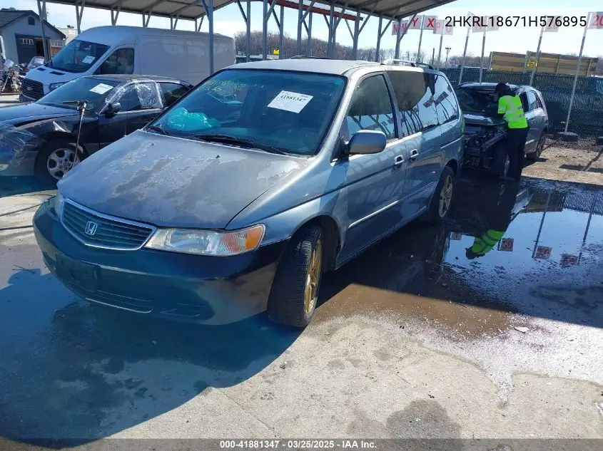 2001 Honda Odyssey Ex VIN: 2HKRL18671H576895 Lot: 41881347