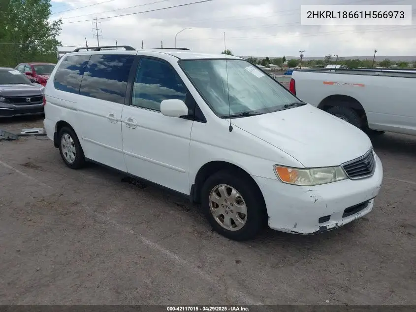2001 Honda Odyssey Ex VIN: 2HKRL18661H566973 Lot: 42117015